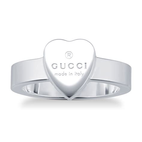 ring gucci heart|gucci trademark ring.